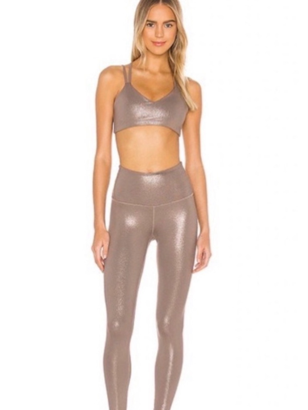 Beyond Yoga Metallic sports bra